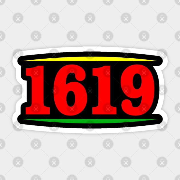 Black History Month African American Heritage 1619 Sticker by UrbanLifeApparel